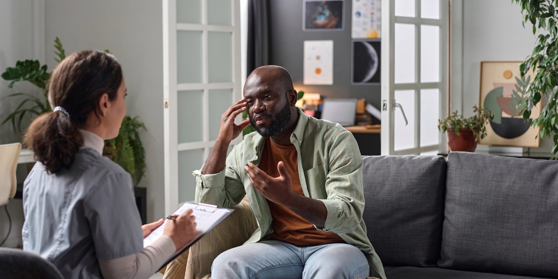 Man consulting with his doctor